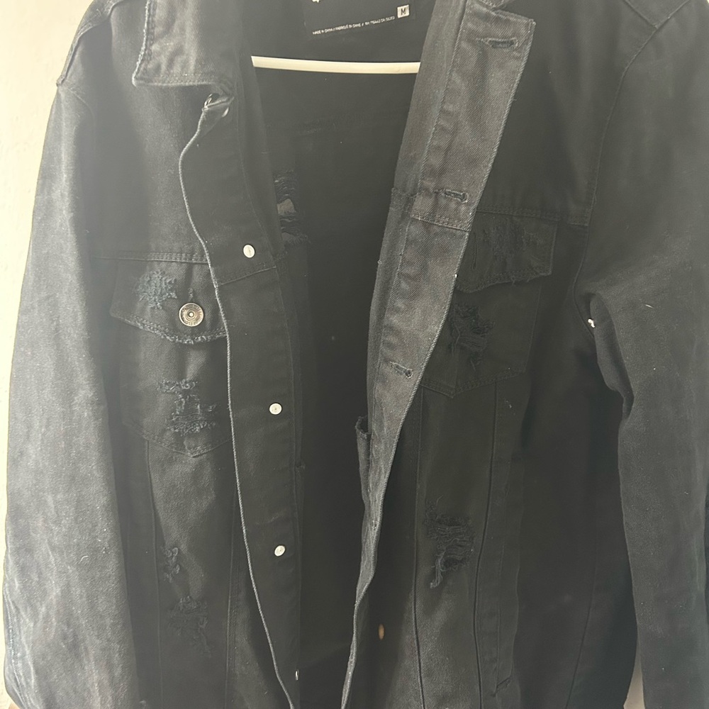 Men's Black Denim Jacket